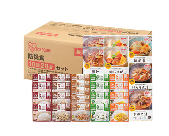 プレミアムな水・もの・暮らし |防災食セット 10種28食セット