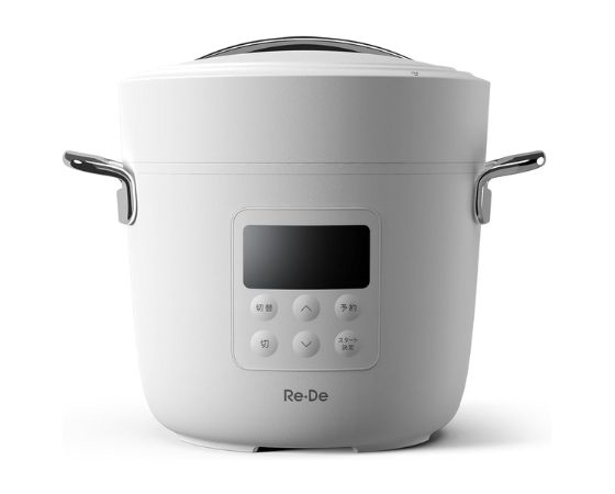 Re.De.Pot. ホワイト 2L 電気圧力鍋 プレミアムな水・もの・暮らし |Re・De Pot 電気圧力鍋 2L ホワイト