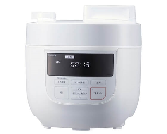 90kPaゲージ圧シロカ siroca 電気圧力鍋 4Ｌ ホワイト SP-4D151(W) 白
